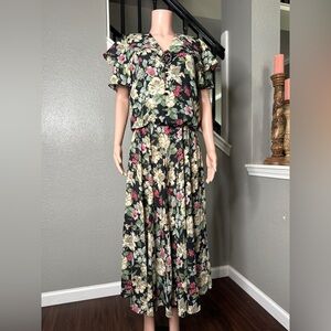 LIZ ROBERTS VTG Vintage dress size 10 80s 90s